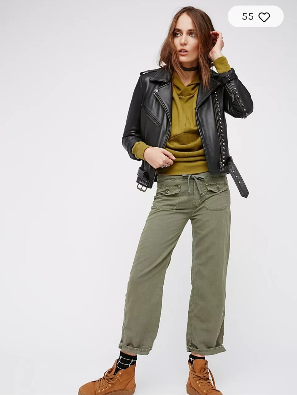 MOTHER The Lazy Patch Greaser Drawstring Pant